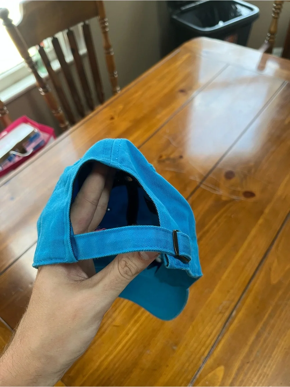 NWT Carolina Panthers NFL Womens Adjustable Dad Hat Cap Blue OSFM EUC